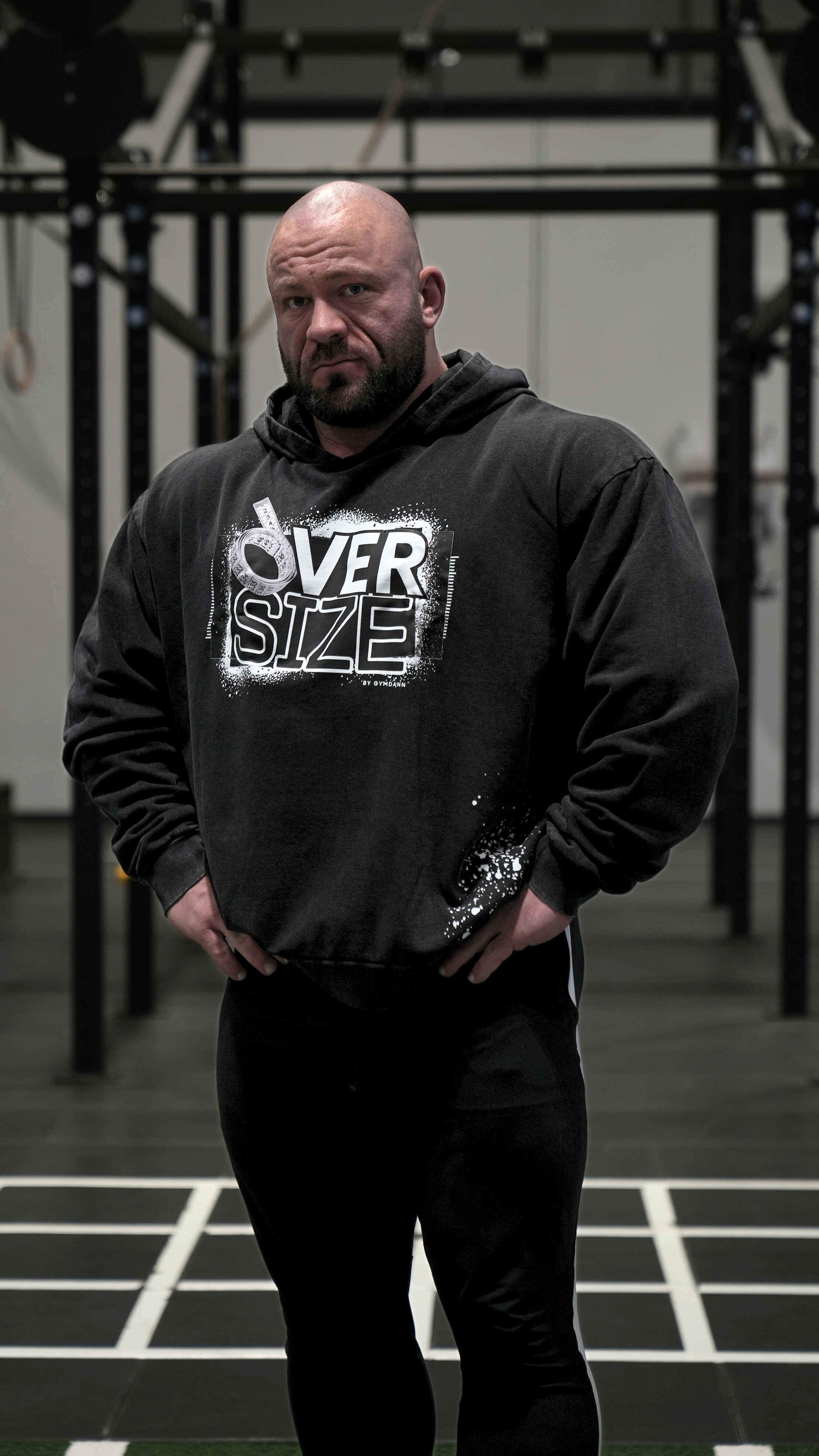 OVERSIZE Hoodie Washed Black
