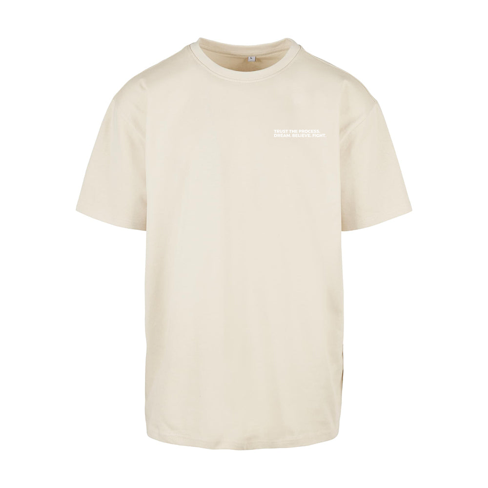 DBF Trust The Process Oversize Shirt Beige