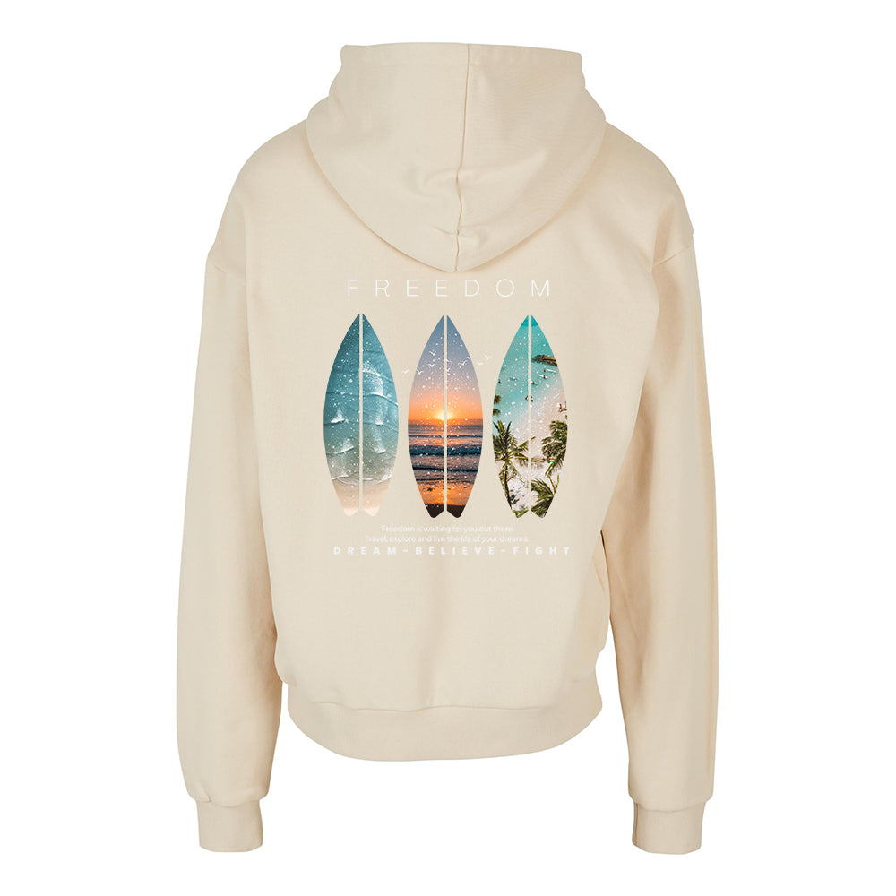 DBF Freedom Heavy Oversize Hoodie Sand