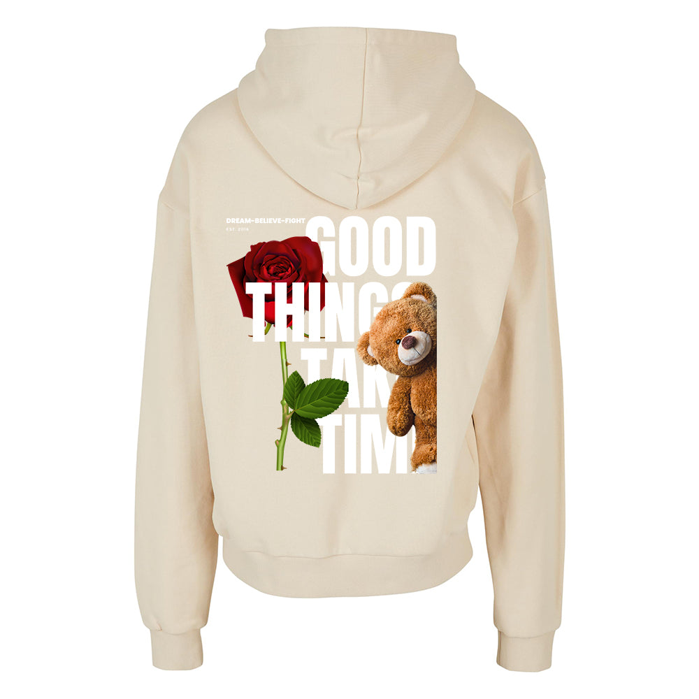 DBF Trust The Process Heavy Oversize Hoodie Beige