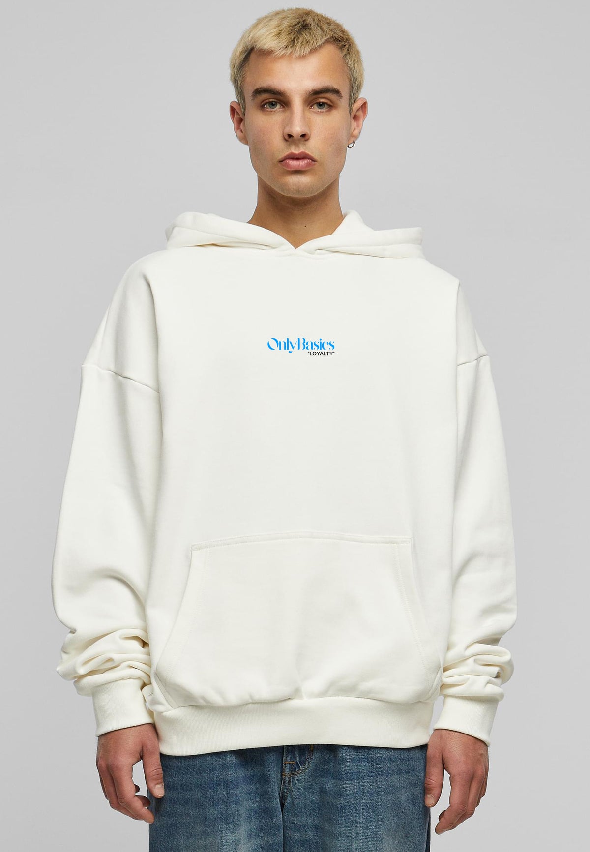 ONLYBASICS LOYALTY OVERSIZED HOODIE CREME