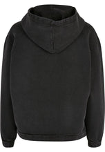 Lade das Bild in den Galerie-Viewer, Zombic Ladies Oversized Washed Hoodie Black
