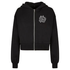 Jindo109 Women Oversized Heavy Zipper Black