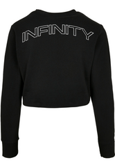 I Am Infinity Ladies Cropped Crewneck