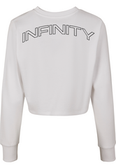 I Am Infinity Ladies Cropped Crewneck