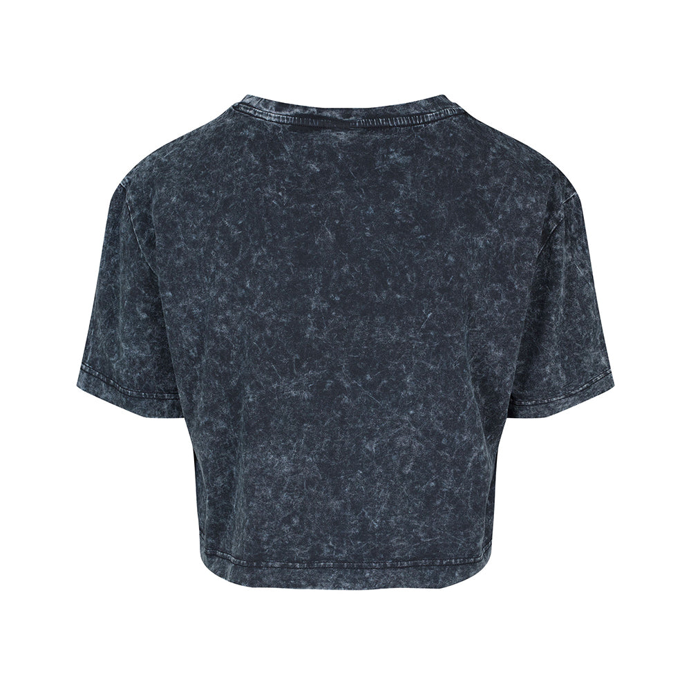 Strong Living Washed Cropped Shirt Grey