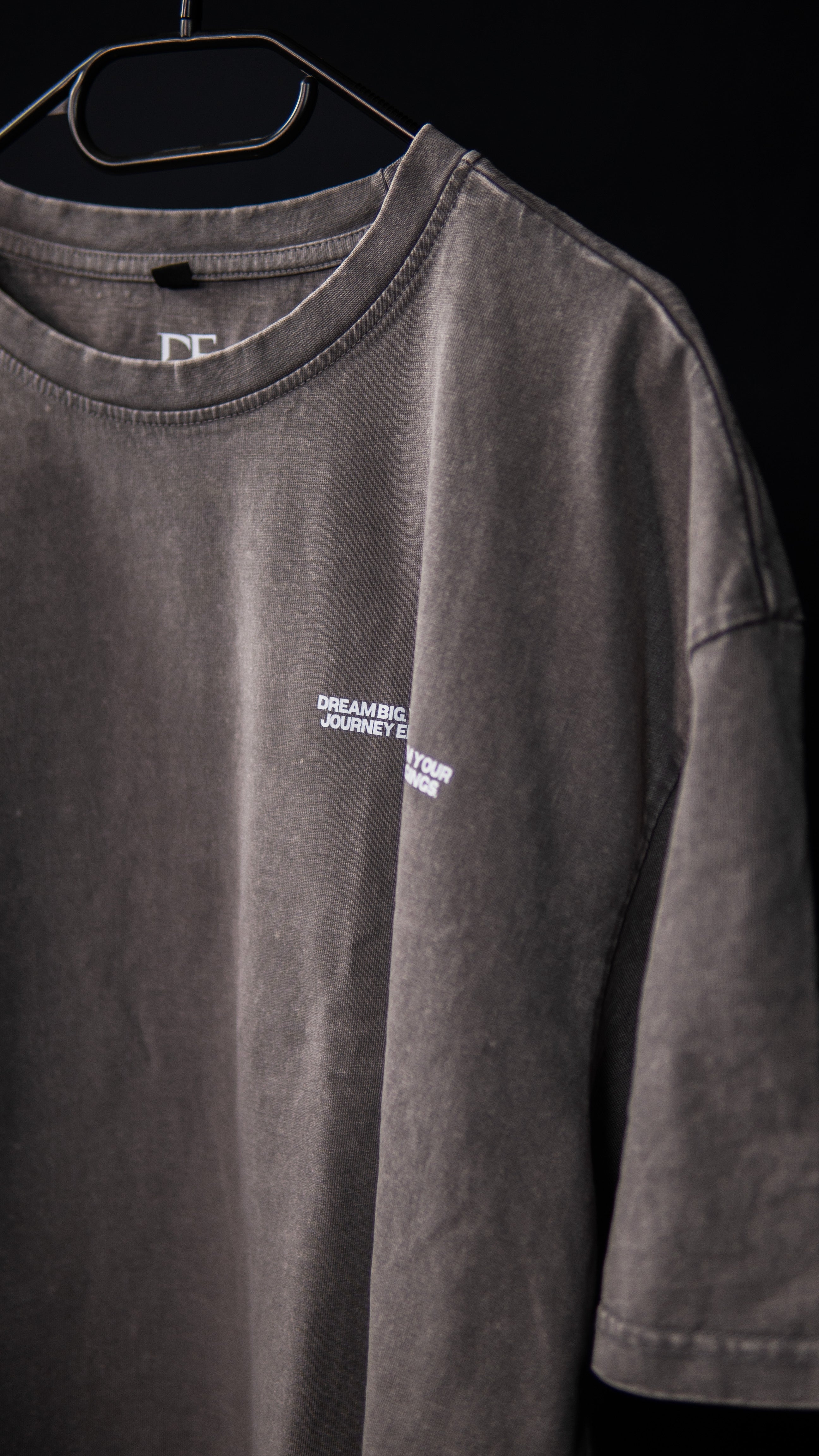 DBF Signature Washed Oversized Shirt Asphalt