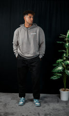 DBF Signature Washed Oversized Hoodie Asphalt