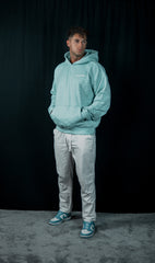 DBF Essential Heavy Oversized Hoodie Himmelblau