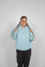 Lade das Bild in den Galerie-Viewer, DBF Trust The Process Heavy Oversize Hoodie Blue
