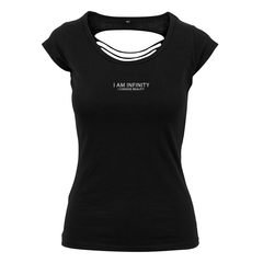 I Am Infinity Ladies Back Cut Tee