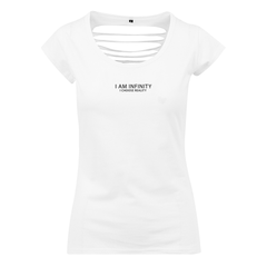 I Am Infinity Ladies Back Cut Tee