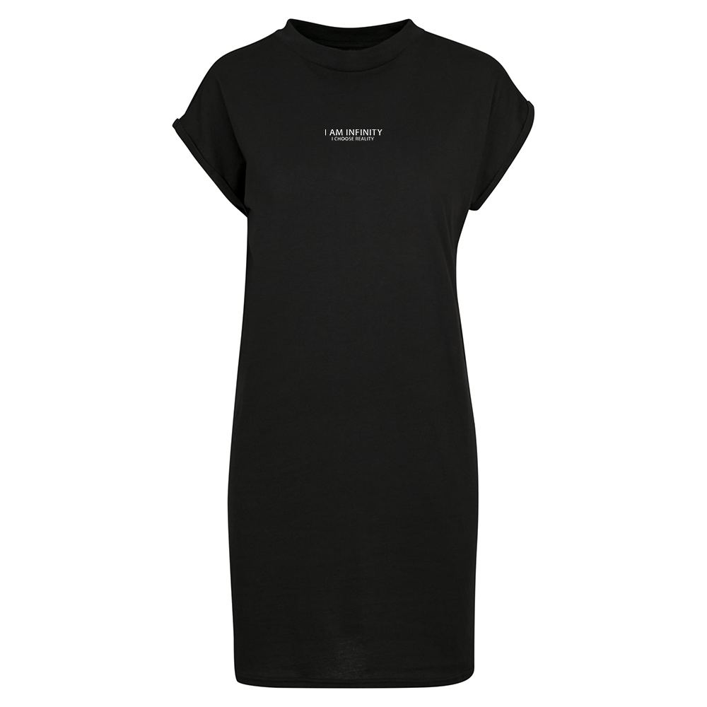 I Am Infinity Ladies Extended Shoulder Dress