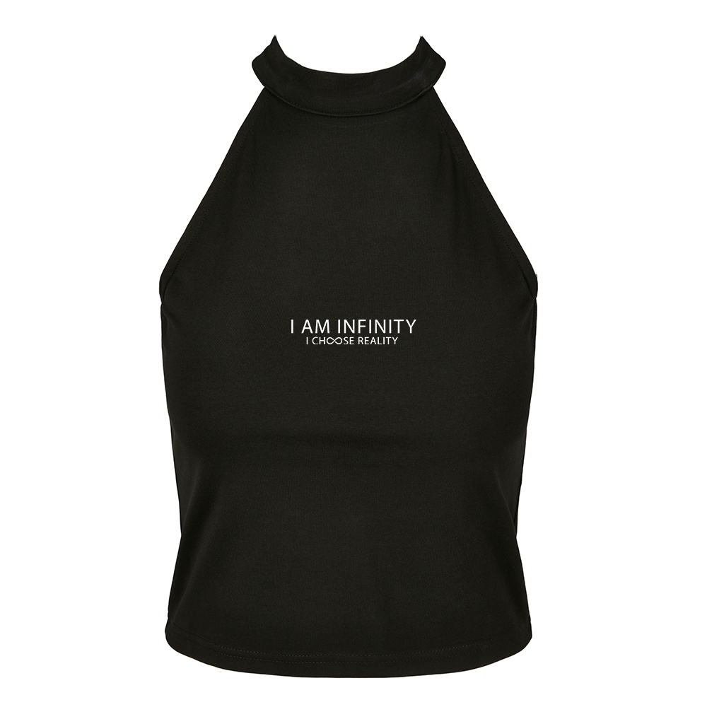 I Am Infinity Ladies Turtleneck Short Top