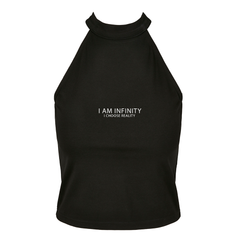 I Am Infinity Ladies Turtleneck Short Top