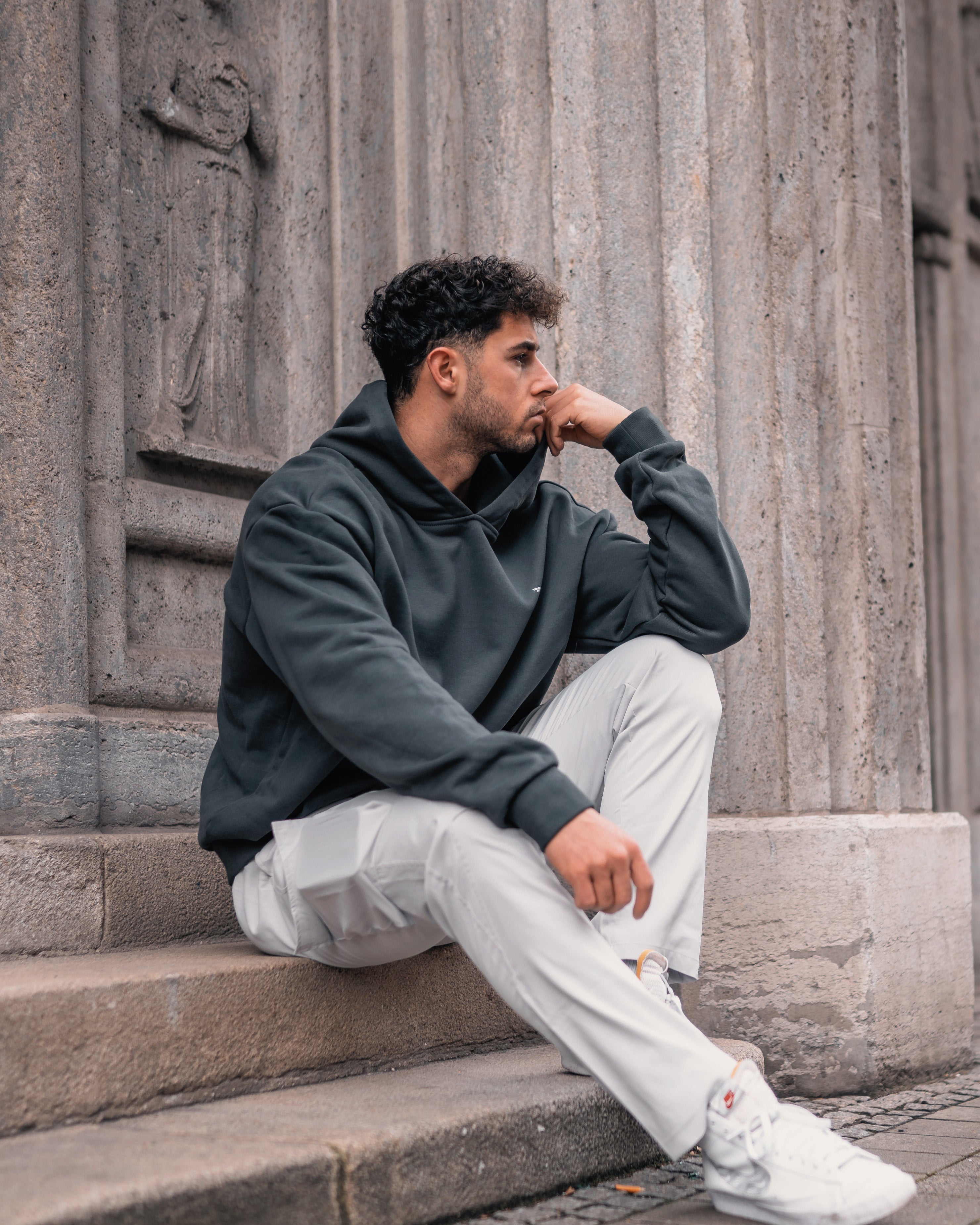 DBF Heavy Oversized Hoodie Darkgrey