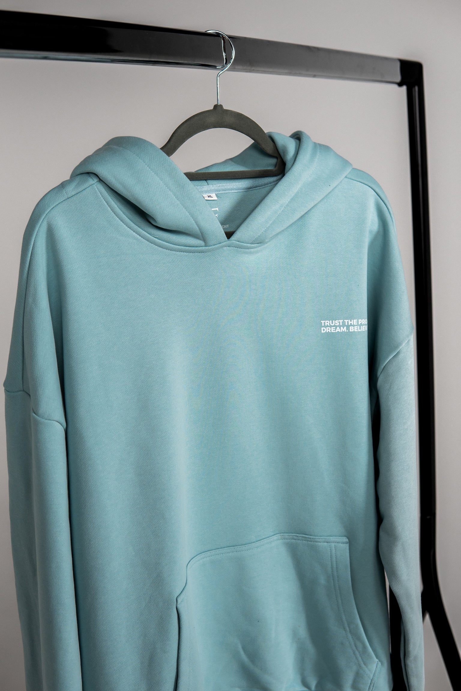 DBF Trust The Process Heavy Oversize Hoodie Blue