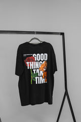 DBF Trust The Process Washed Oversize Shirt Black