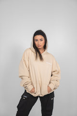 DBF Trust The Process Heavy Oversize Hoodie Beige