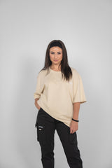 DBF Trust The Process Oversize Shirt Beige