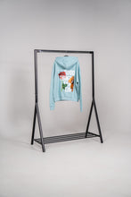 Lade das Bild in den Galerie-Viewer, DBF Trust The Process Heavy Oversize Hoodie Blue
