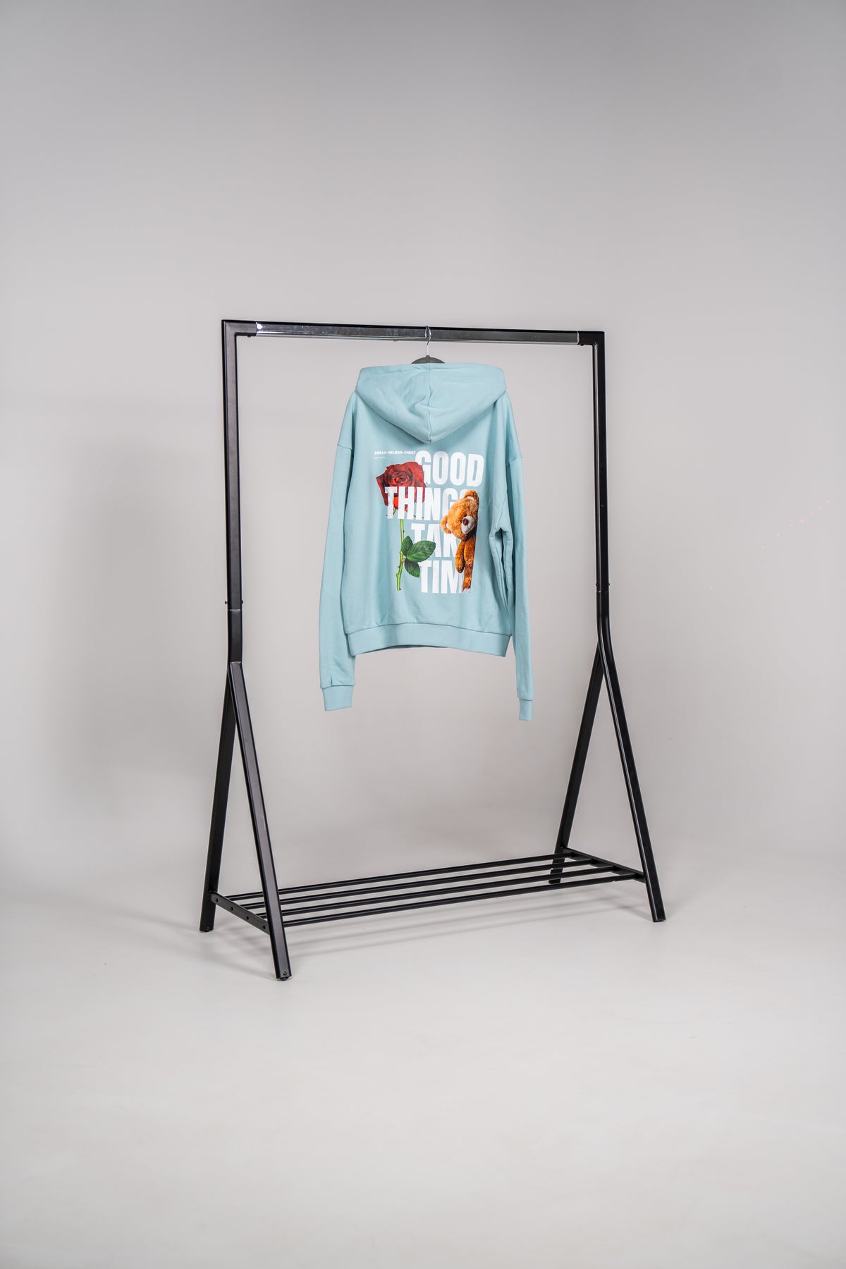 DBF Trust The Process Heavy Oversize Hoodie Blue