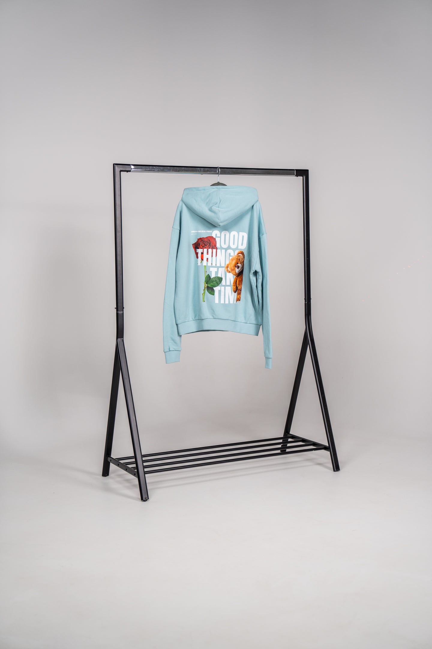 DBF Trust The Process Heavy Oversize Hoodie Blue