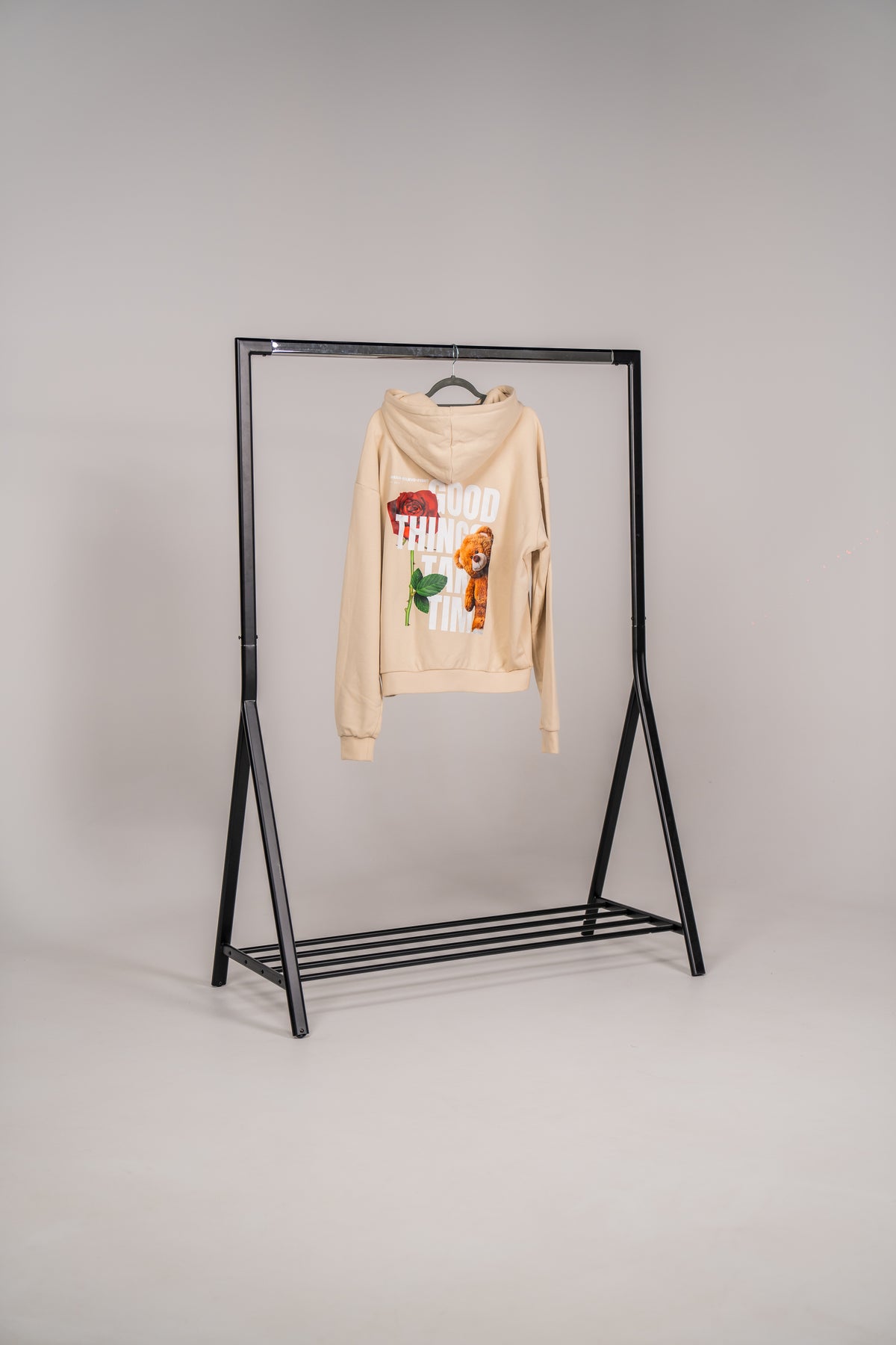 DBF Trust The Process Heavy Oversize Hoodie Beige