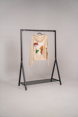 DBF Trust The Process Heavy Oversize Hoodie Beige