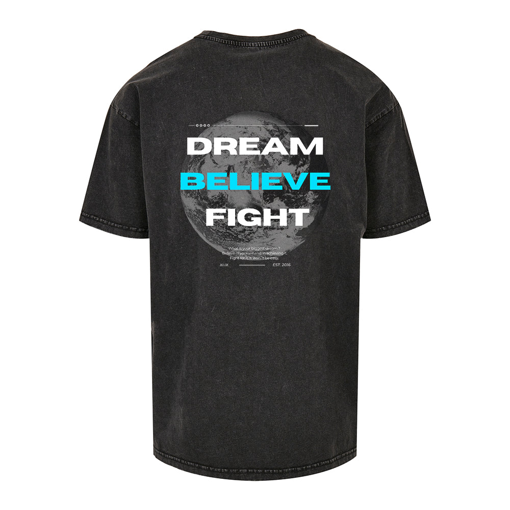 DBF Signature Washed Oversized Shirt Black