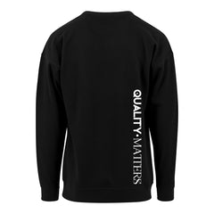 Quality Matters Oversized Crewneck Black