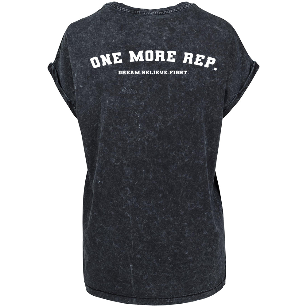 DBF Women One More Rep Washed Shirt Black