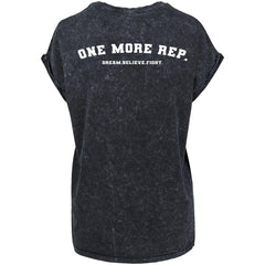 DBF Women One More Rep Washed Shirt Black
