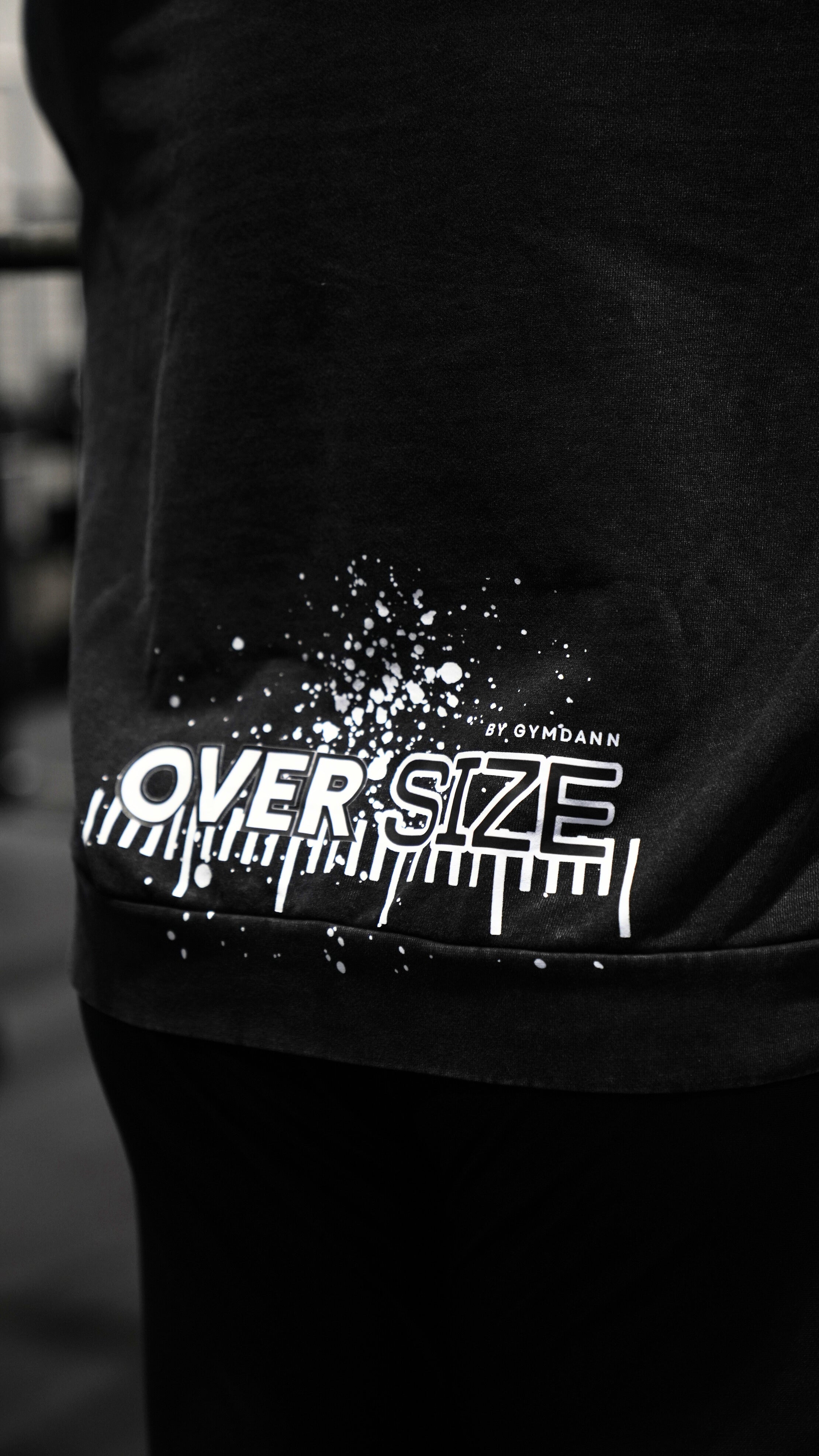 OVERSIZE Hoodie Washed Black