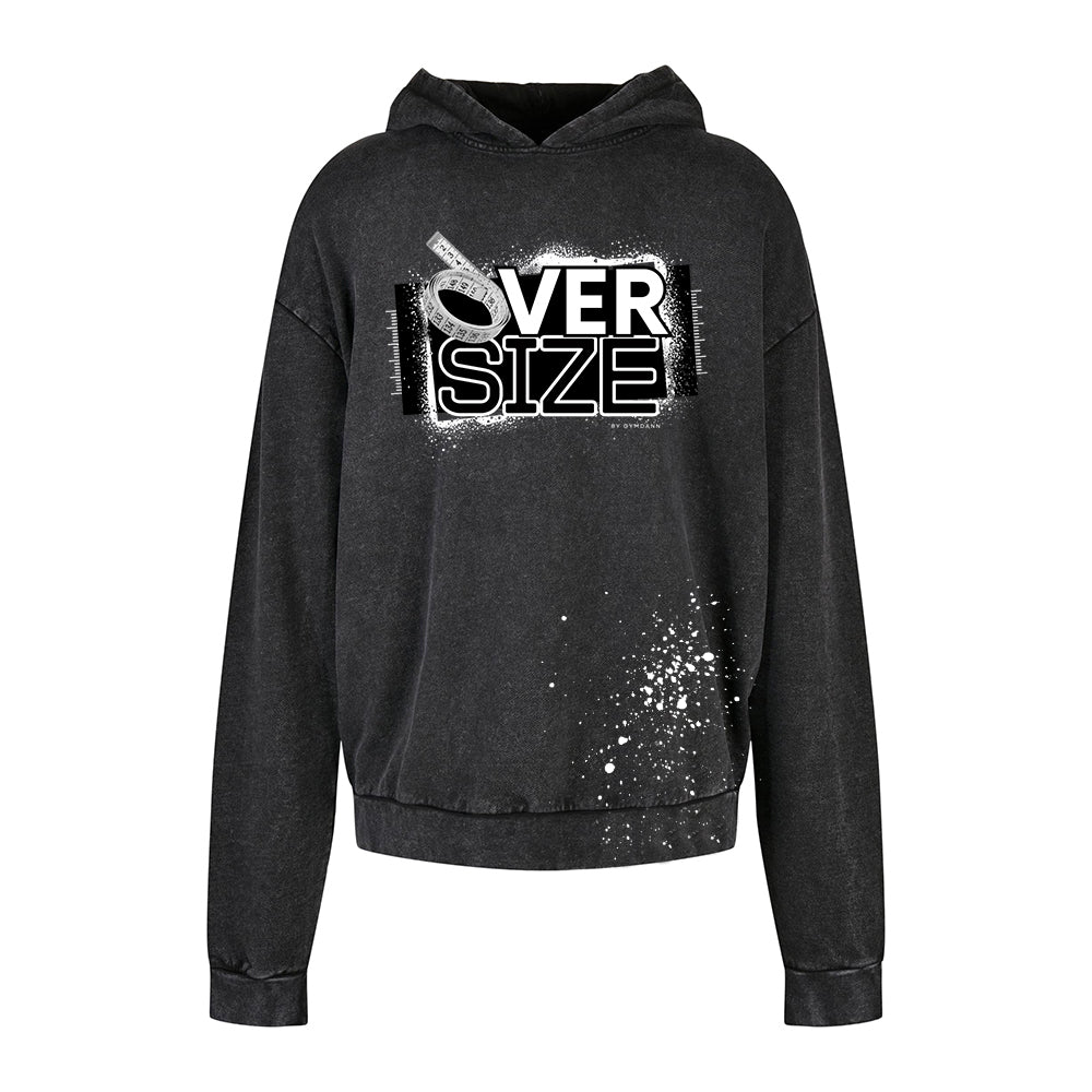 OVERSIZE Hoodie Washed Black