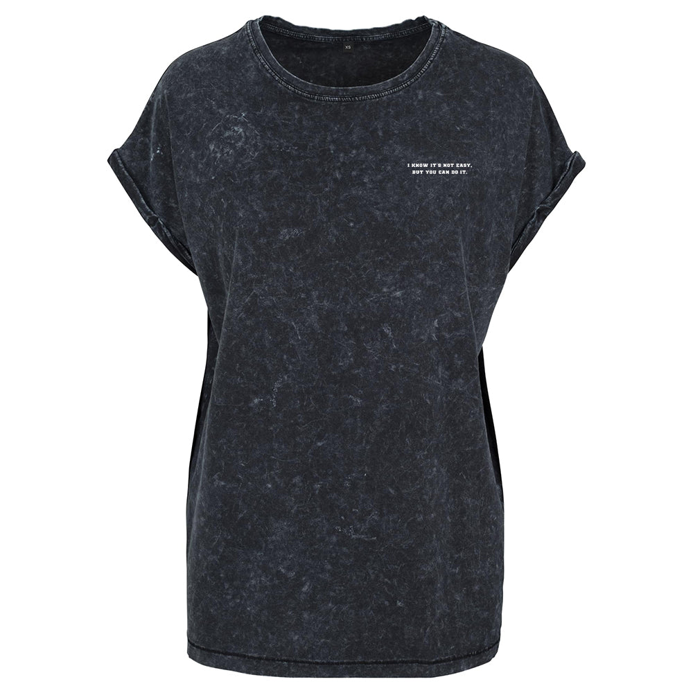 DBF Women One More Rep Washed Shirt Black