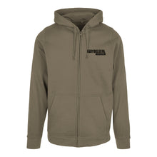 Lade das Bild in den Galerie-Viewer, MERCH Bodybuilding Company Zip-Hoodie Olive EK

