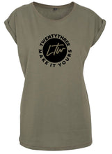 Lade das Bild in den Galerie-Viewer, LTW 23´MAKE IT YOURS EXTENDED SHOULDER T-SHIRT WOMEN

