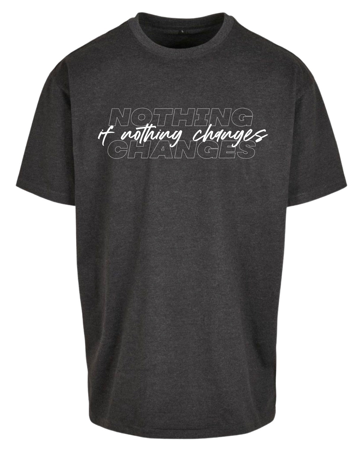 LTW NOTHING CHANGES HEAVY OVERSIZED SHIRT CHARCOAL