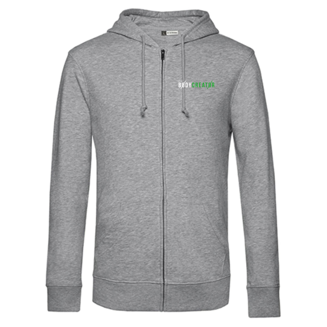 Bodycreator Organic Zip-Hoodie Schwarz